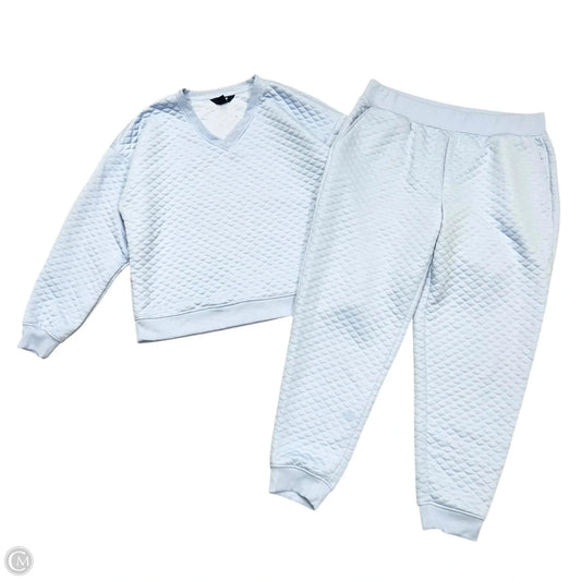 Lounge Set Pants By Lands End In Blue, Size: L