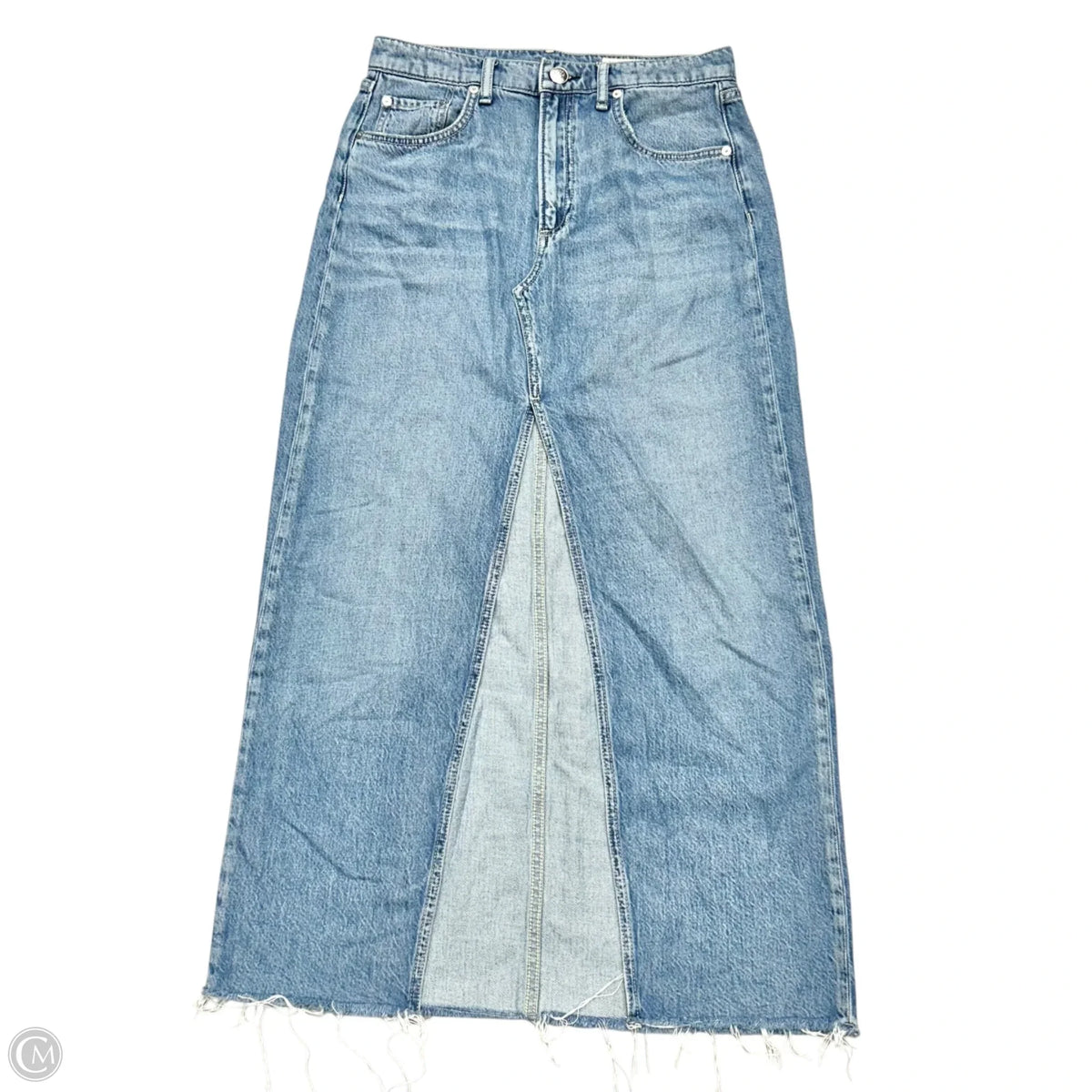 Skirt Maxi By Rag And Bone In Blue Denim, Size: 2