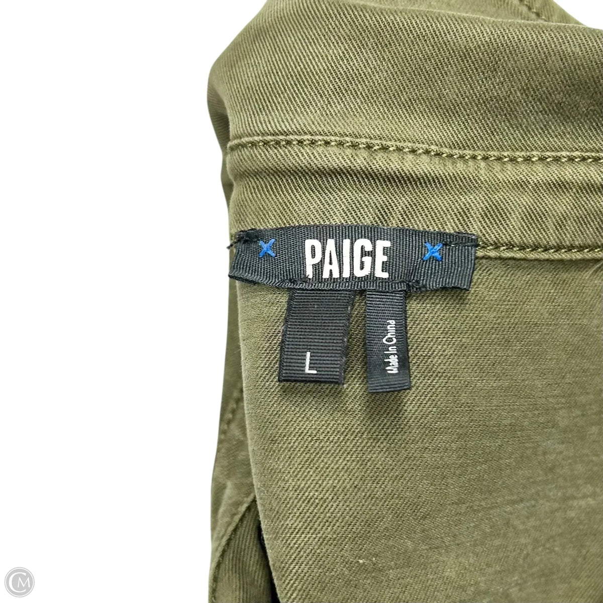 Jacket Denim By Paige In Green, Size: L