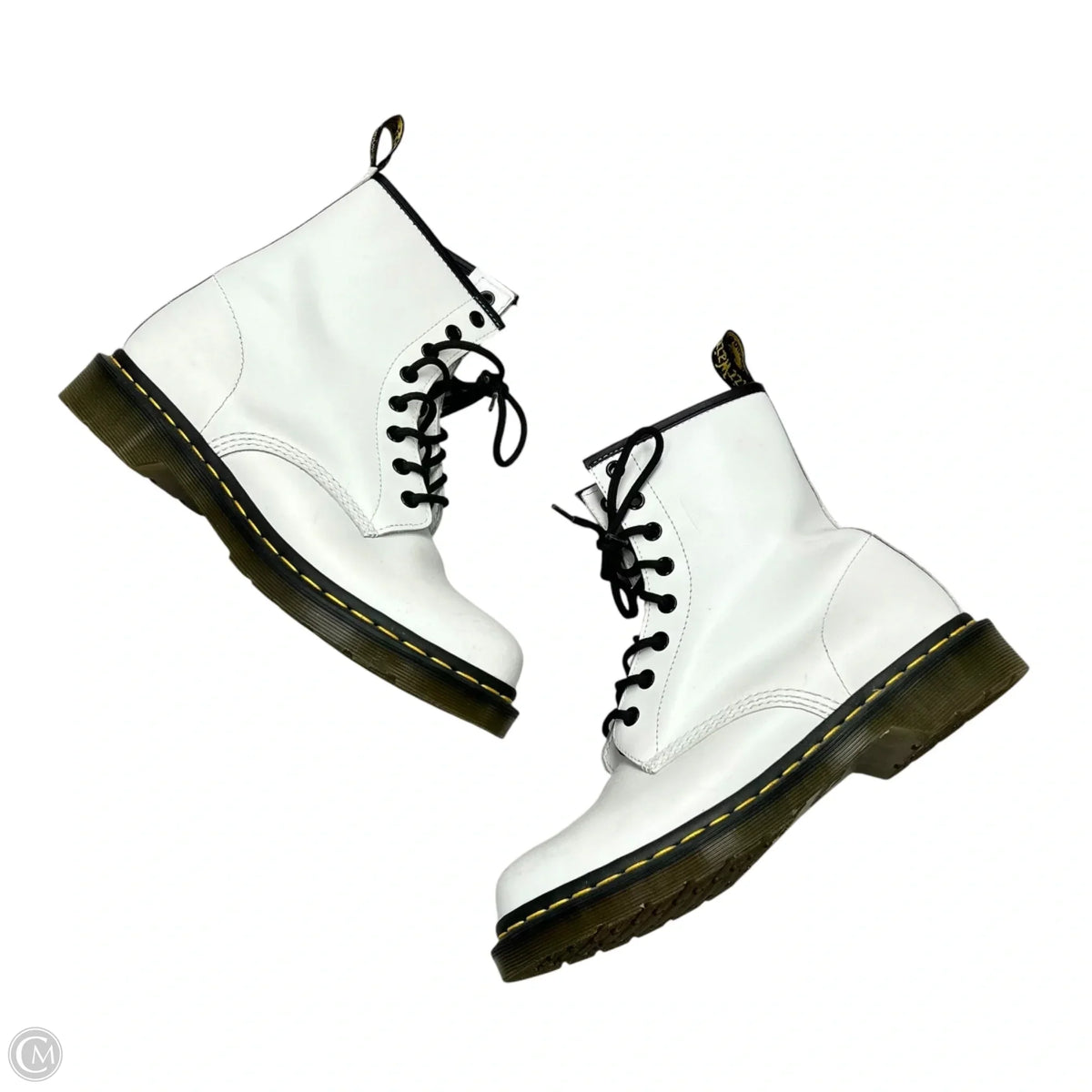 Boots Combat By Dr Martens In White, Size: 9