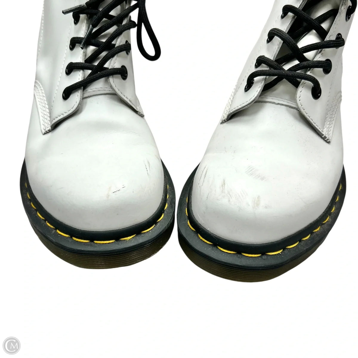 Boots Combat By Dr Martens In White, Size: 9