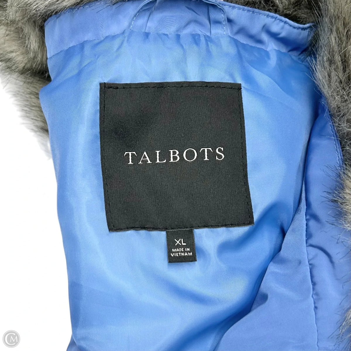 Vest Puffer & Quilted By Talbots In Blue, Size: Xl