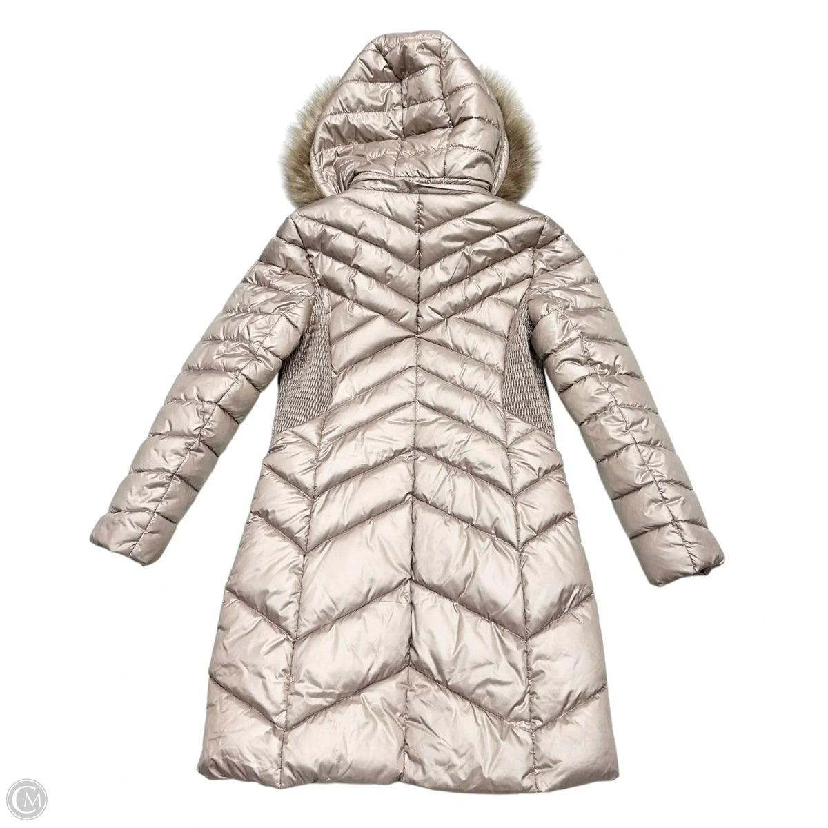 Coat Parka By Kenneth Cole In Taupe, Size: S