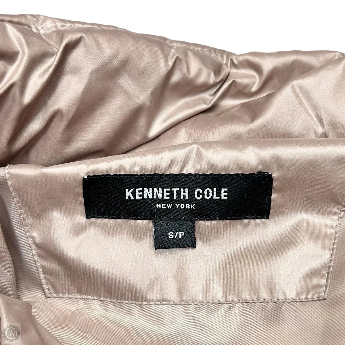 Coat Parka By Kenneth Cole In Taupe, Size: S