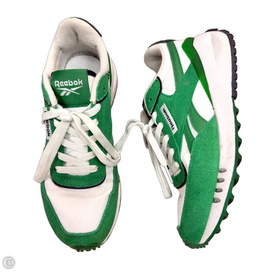 Shoes Sneakers By Reebok In Green & White, Size: 7