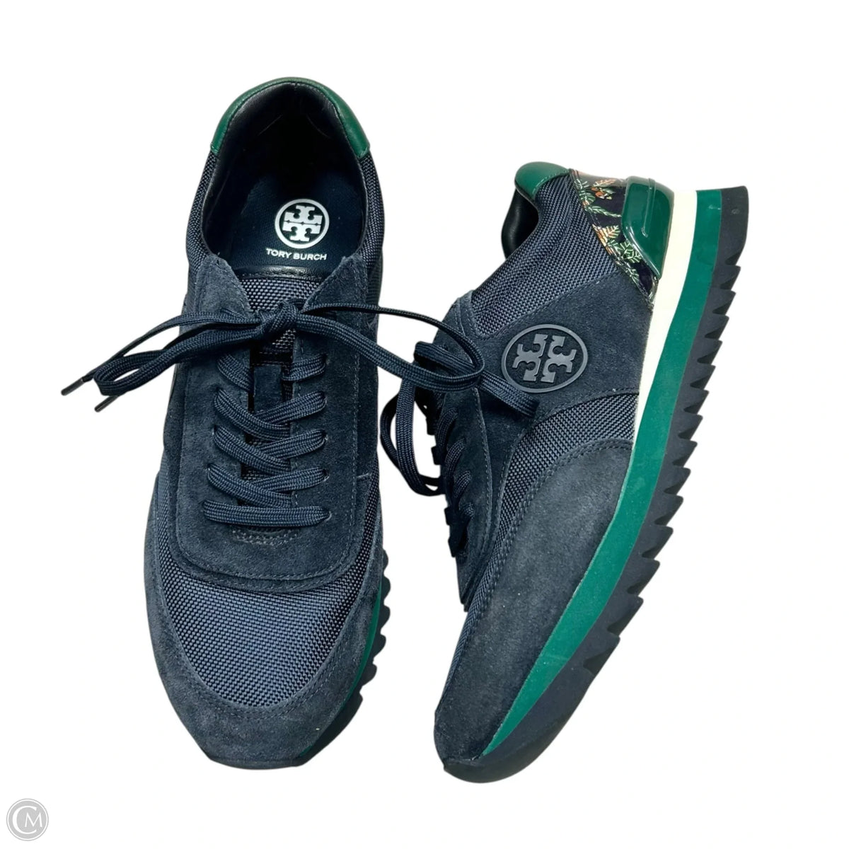 Shoes Designer By Tory Burch In Navy, Size: 9
