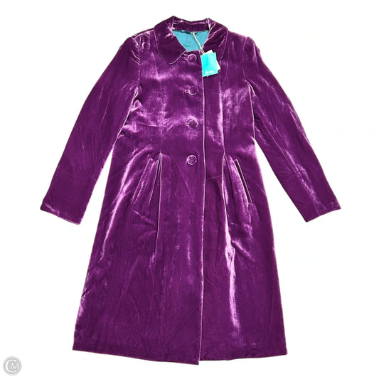 Coat Peacoat By Boden In Purple, Size: L