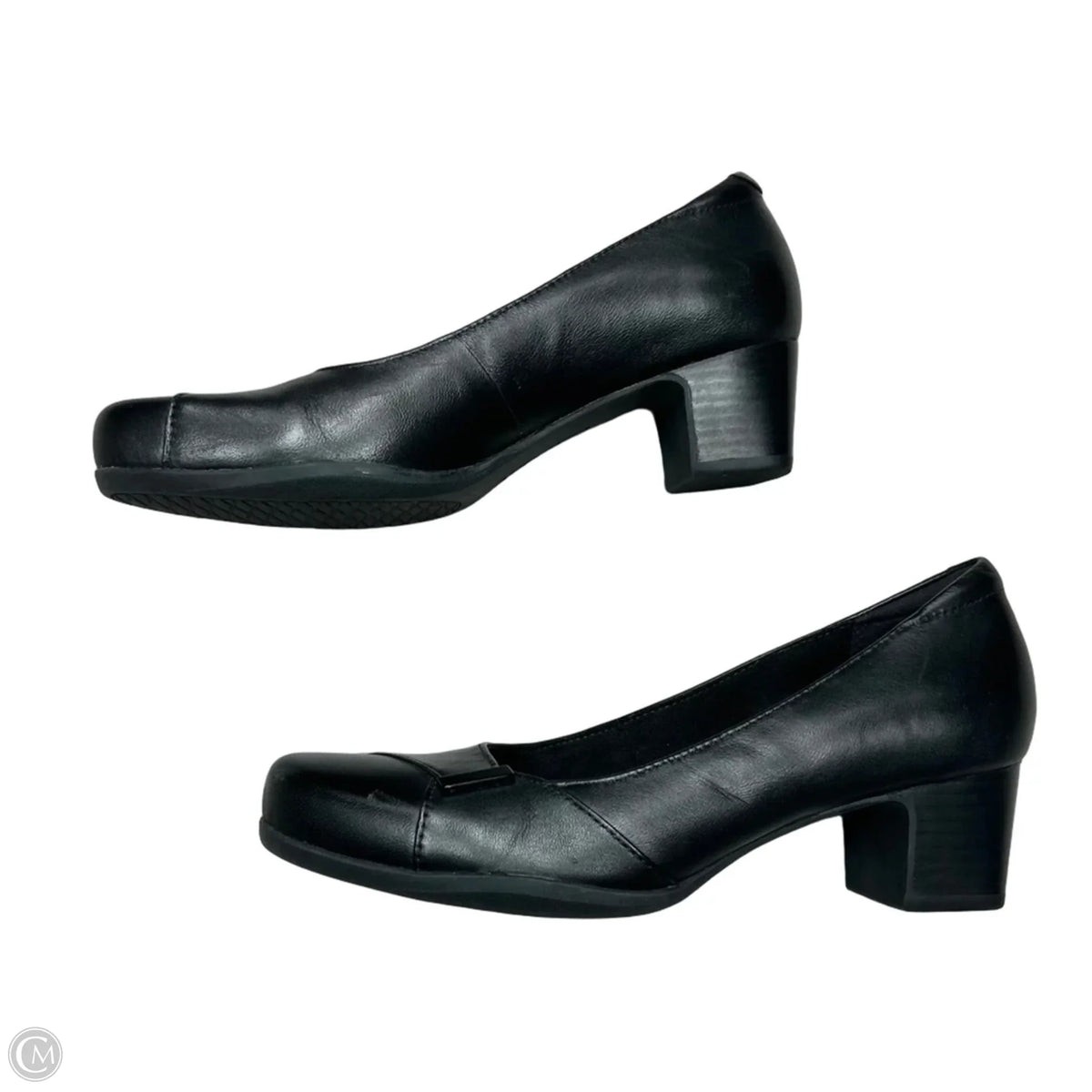 Shoes Heels Block By Clarks In Black, Size: 9