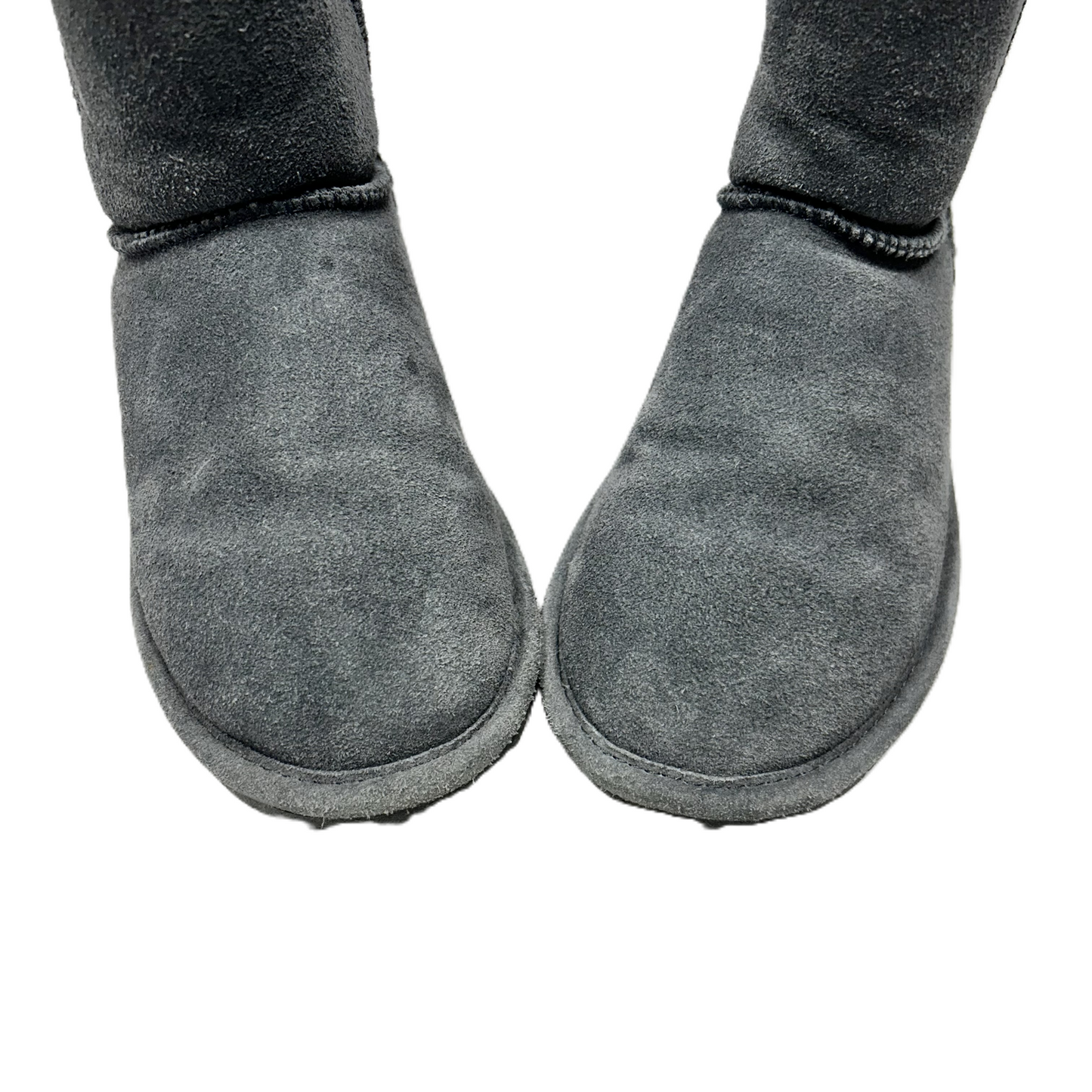 Grey Boots Ankle Flats By Bearpaw, Size: 7