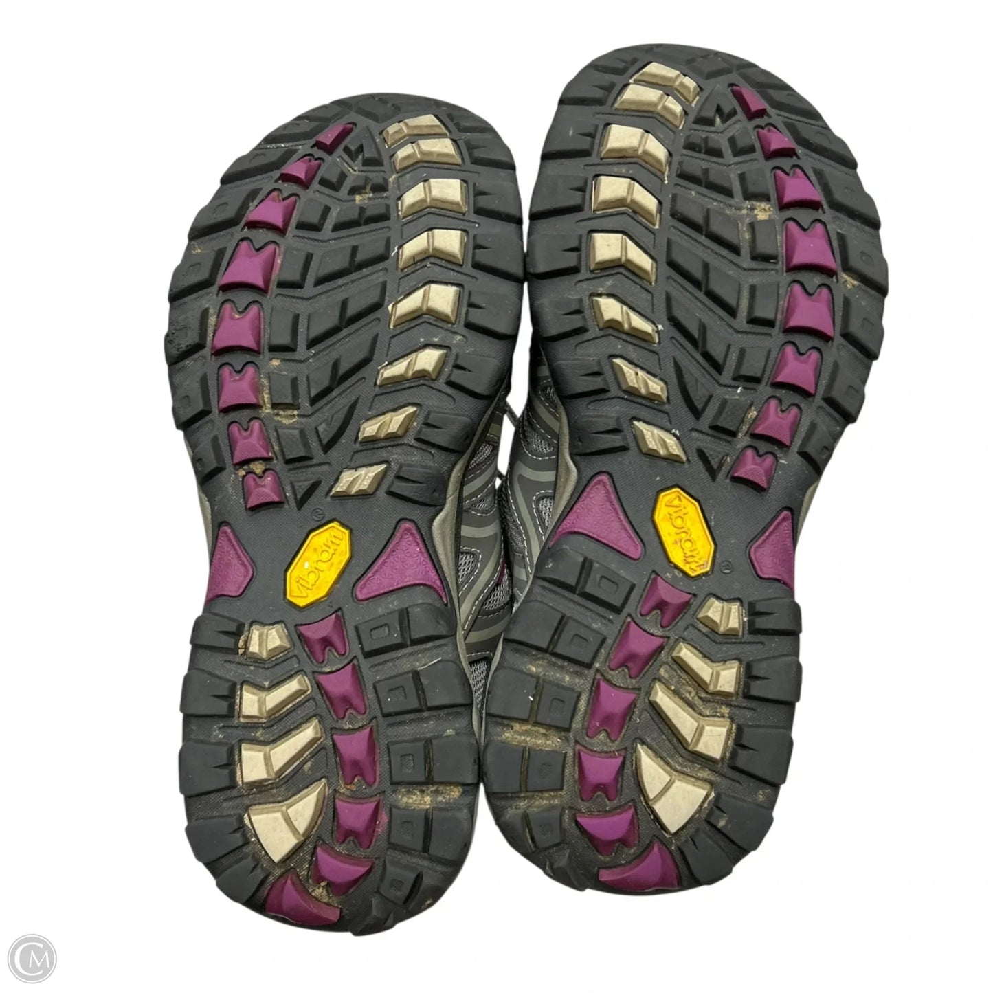 Shoes Hiking By Eddie Bauer In Grey & Purple, Size: 7