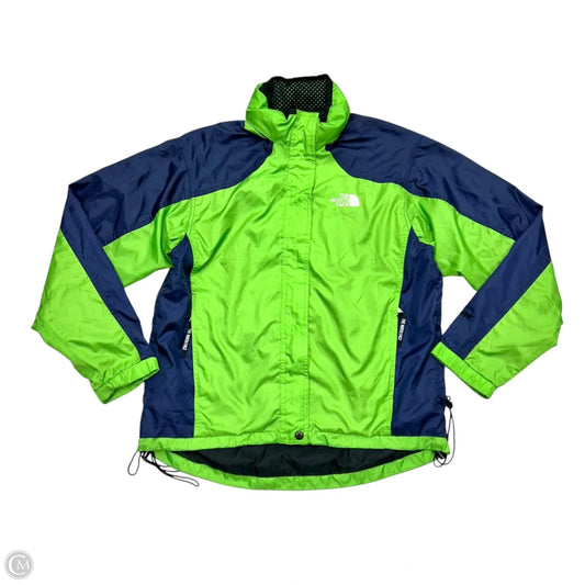 Jacket Windbreaker By The North Face In Blue & Green, Size: M