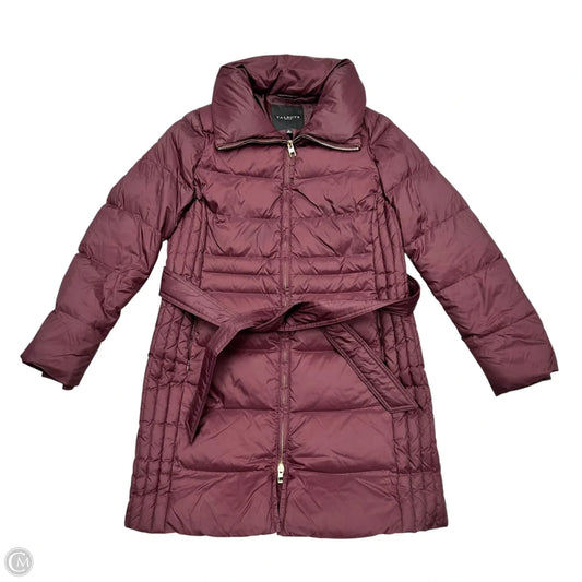 Coat Puffer & Quilted By Talbots In Maroon, Size: Sp
