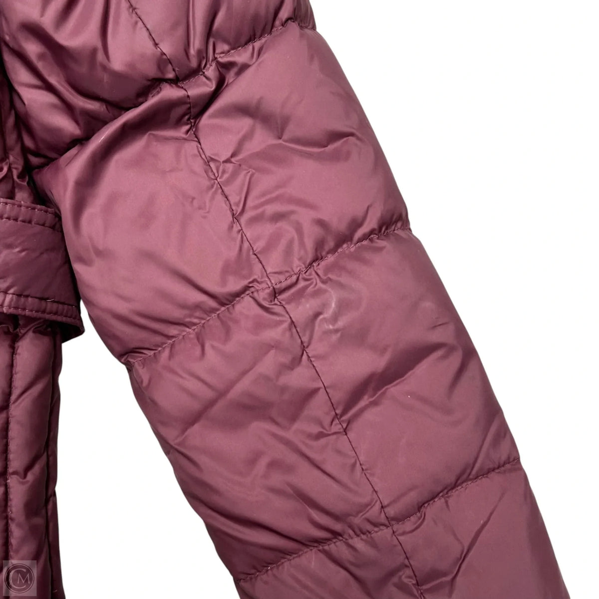Coat Puffer & Quilted By Talbots In Maroon, Size: Sp