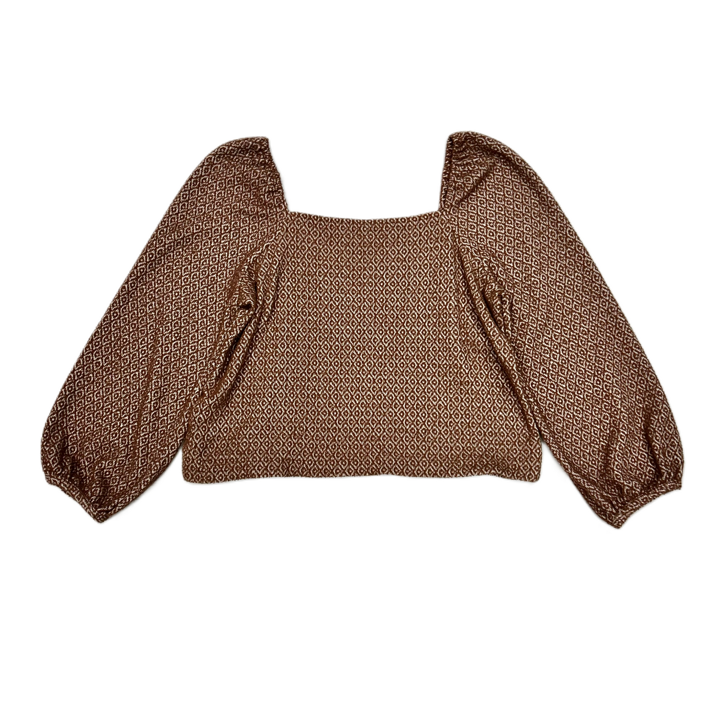 Top Long Sleeve By Madewell In Brown, Size: L