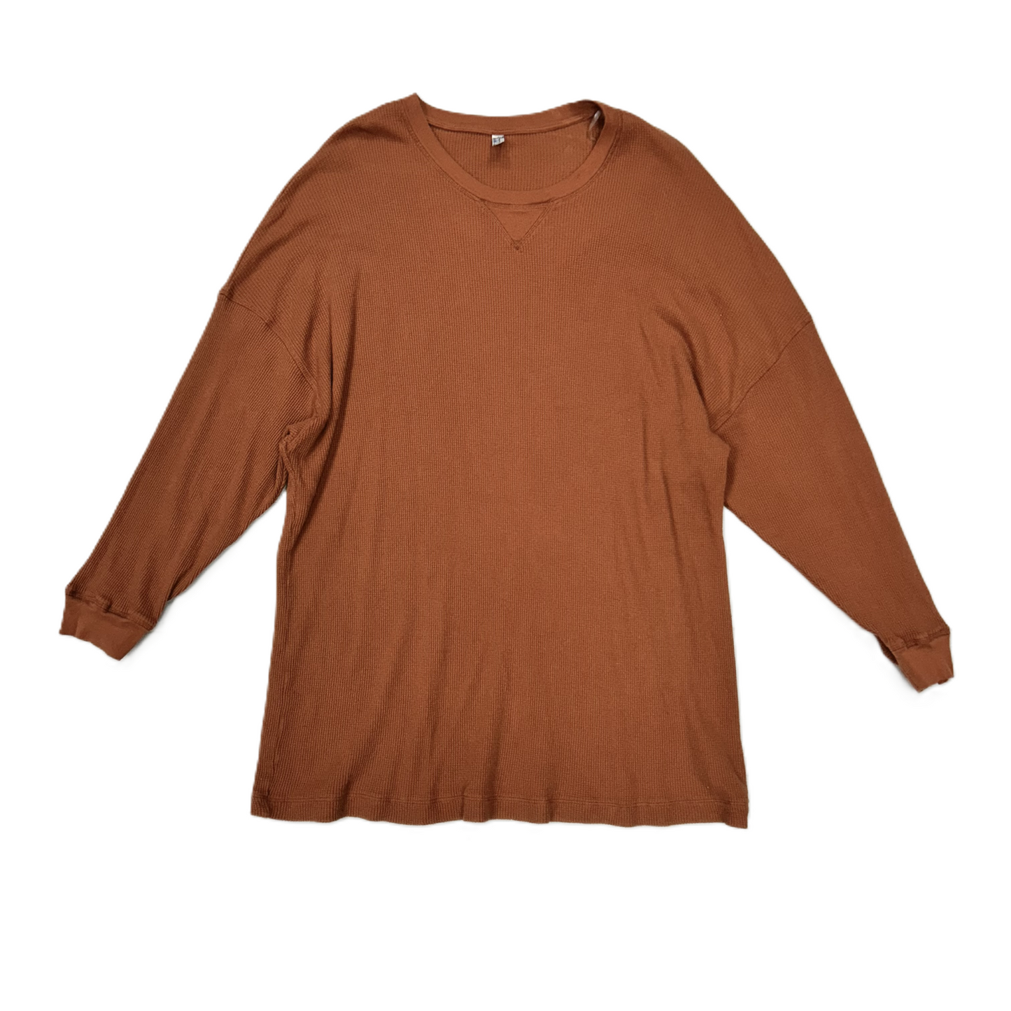 Top Long Sleeve By Free People In Rust, Size: M