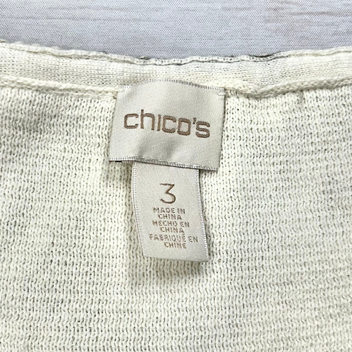Sweater Short Sleeve By Chicos  Size: Xl