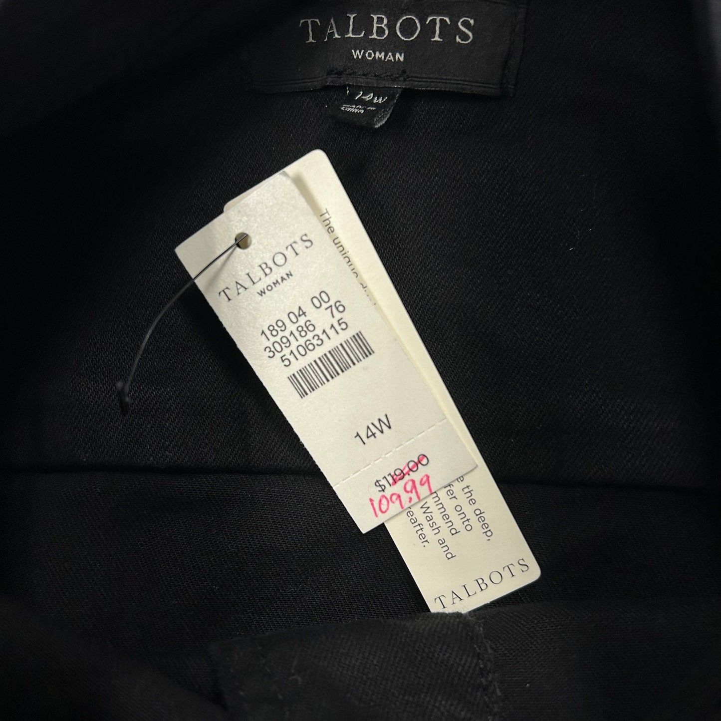 Jacket Denim By Talbots  Size: L