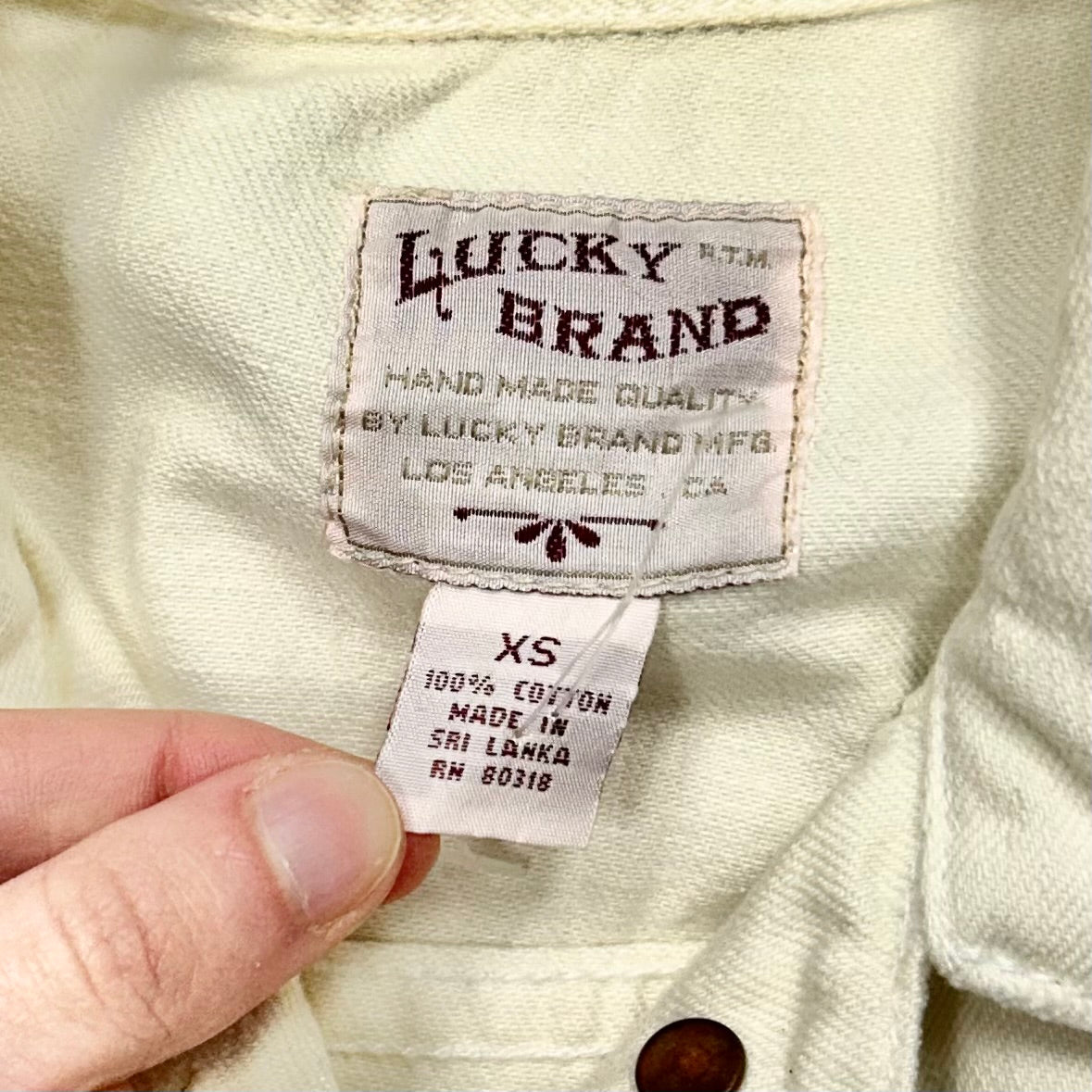 Jacket Denim By Lucky Brand  Size: Xs