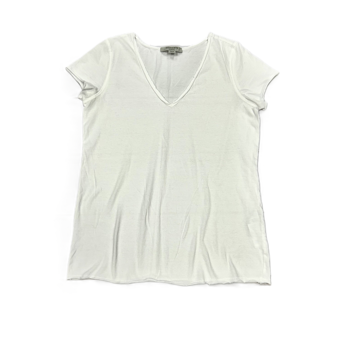 White Top Short Sleeve Designer By All Saints, Size: Xs