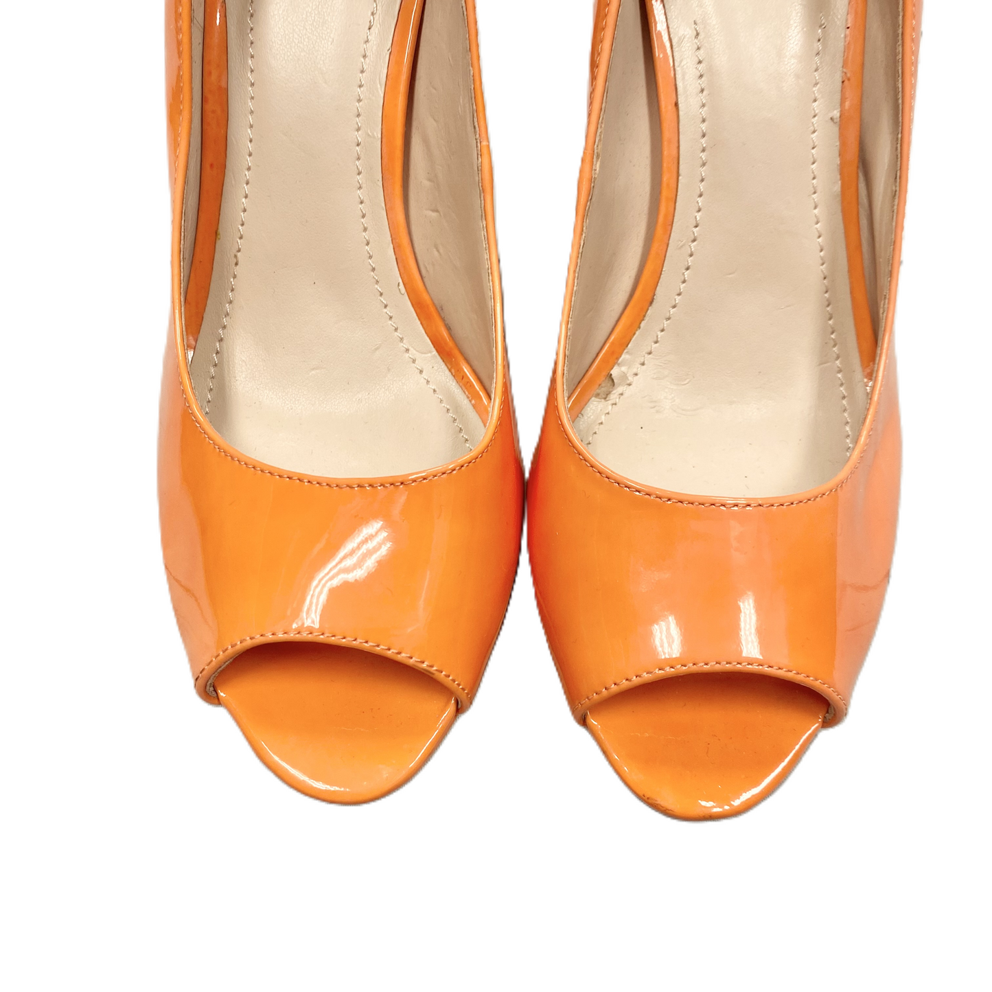 Orange Shoes Heels Stiletto By Vince Camuto, Size: 6.5