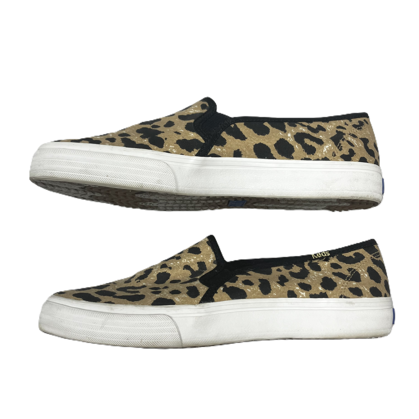 Leopard Print Shoes Flats By Keds, Size: 8
