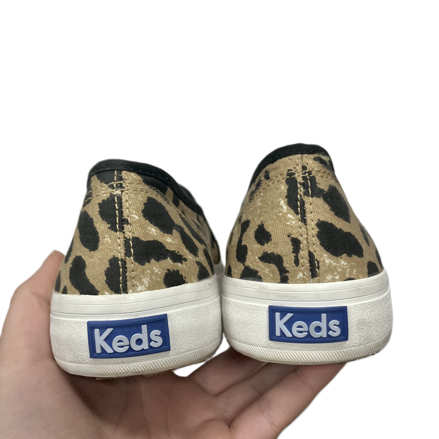 Leopard Print Shoes Flats By Keds, Size: 8