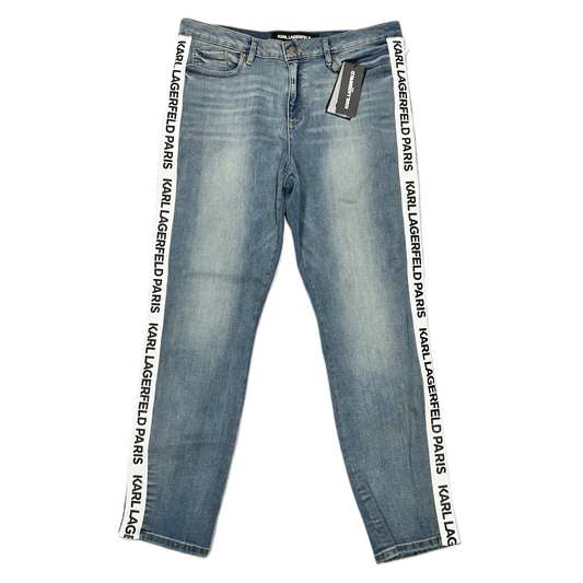 Blue Denim Jeans Designer By Karl Lagerfeld, Size: 16