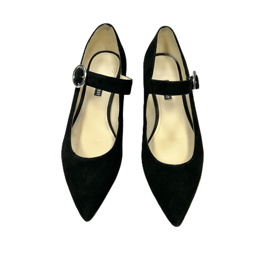 Black Shoes Flats By Nine West, Size: 10
