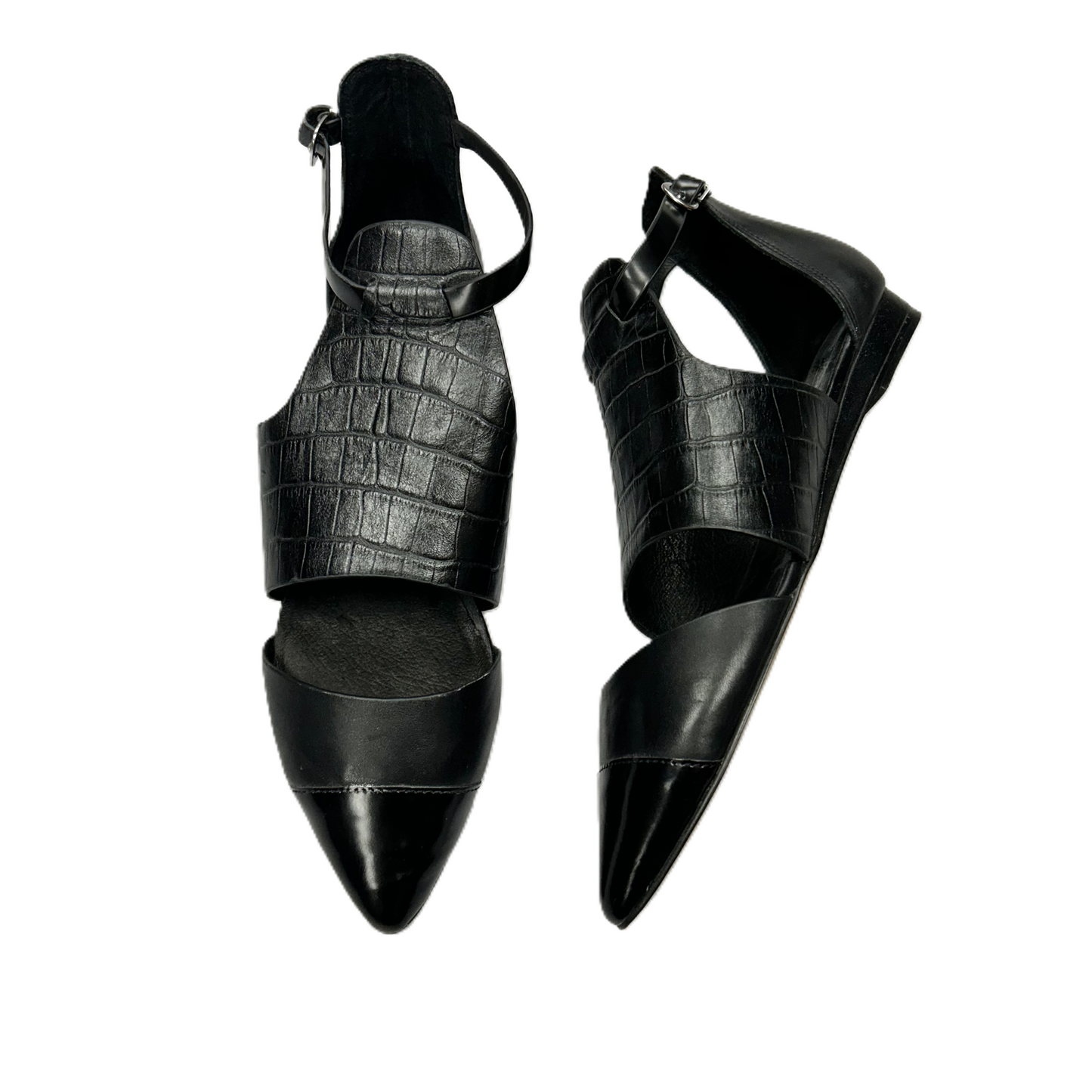 Black Shoes Flats By Top Shop, Size: 8