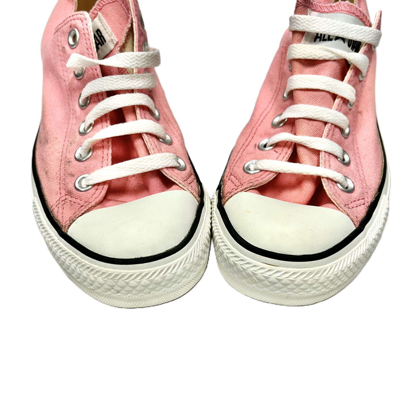 Pink & White Shoes Sneakers By Converse, Size: 8