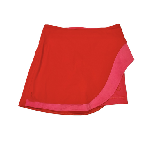Pink & Red Athletic Skort By Lululemon, Size: S