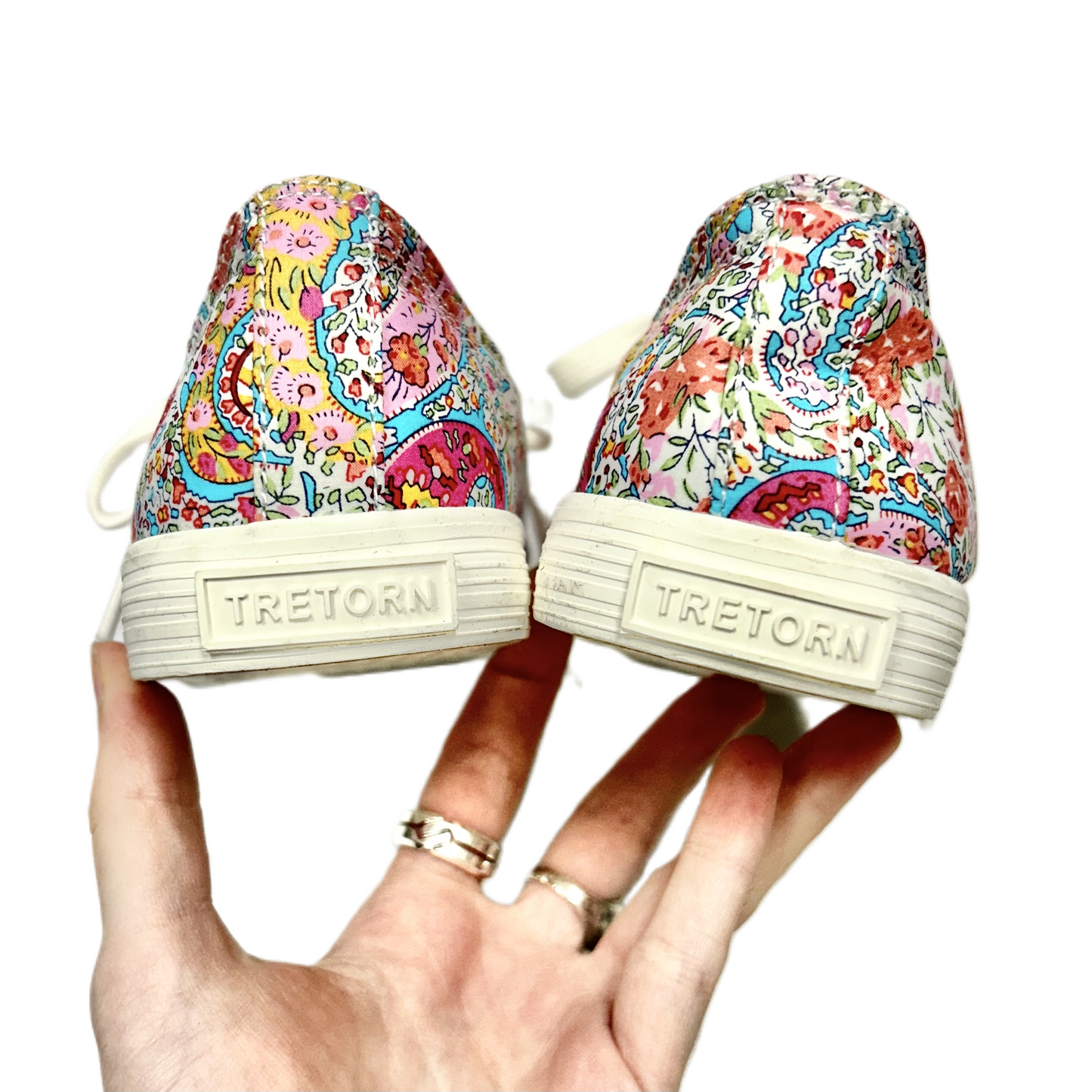 Paisley Print Shoes Sneakers By Tretorn, Size: 6