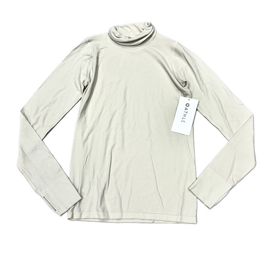 Top Long Sleeve By Athleta In Beige, Size: S