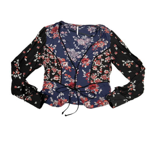 Top Long Sleeve By Free People In Floral Print, Size: S