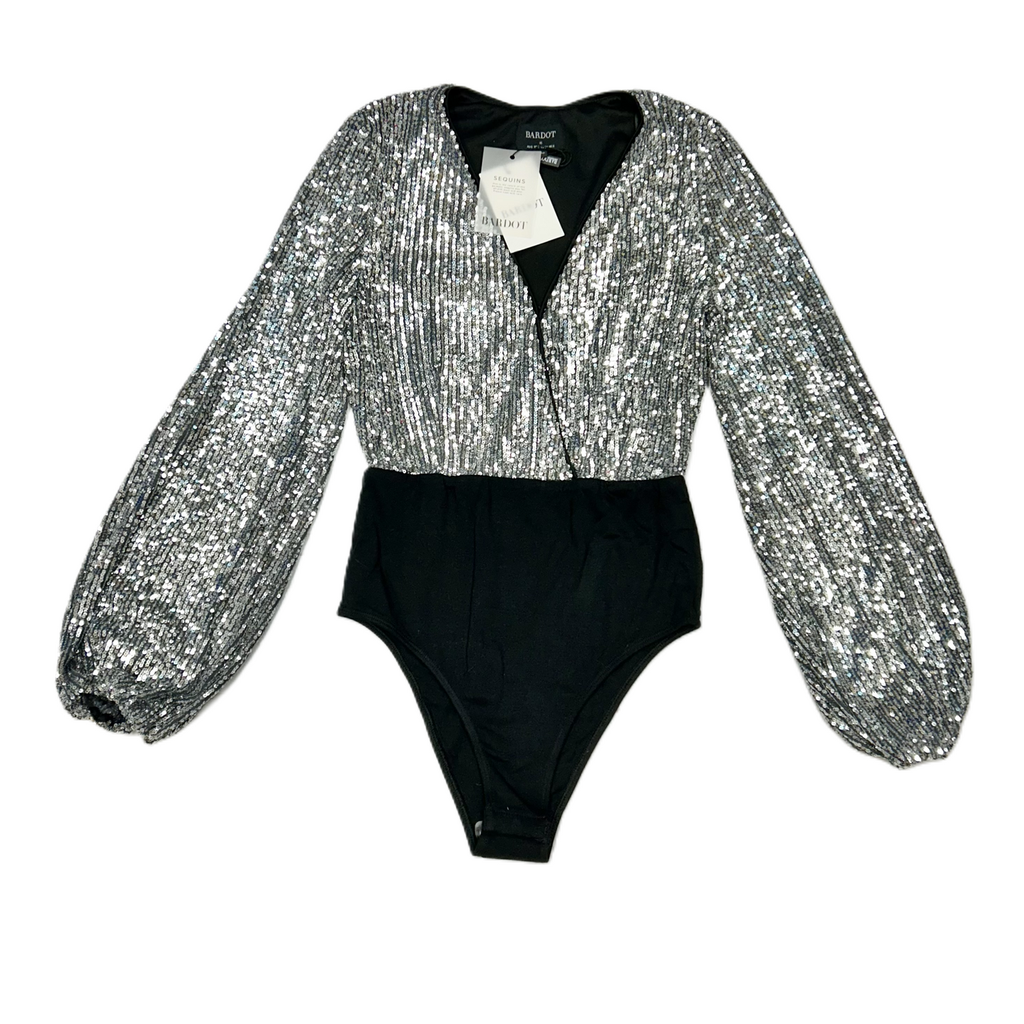 Bodysuit By Bardot In Silver, Size: Xs