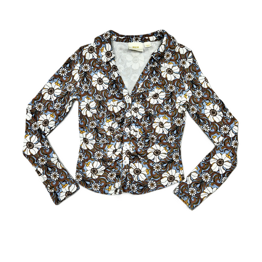 Top Long Sleeve By Maeve In Floral Print, Size: S