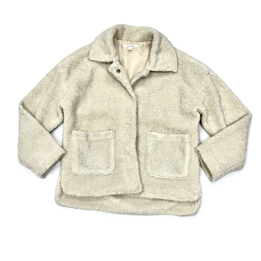 Jacket Faux Fur & Sherpa By Mi Ami In Cream, Size: S