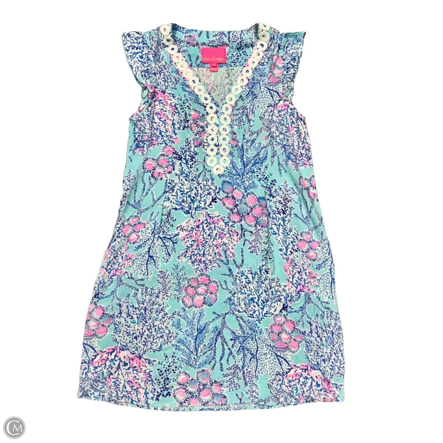 Dress Designer By Lilly Pulitzer In Blue & Pink, Size: Xs