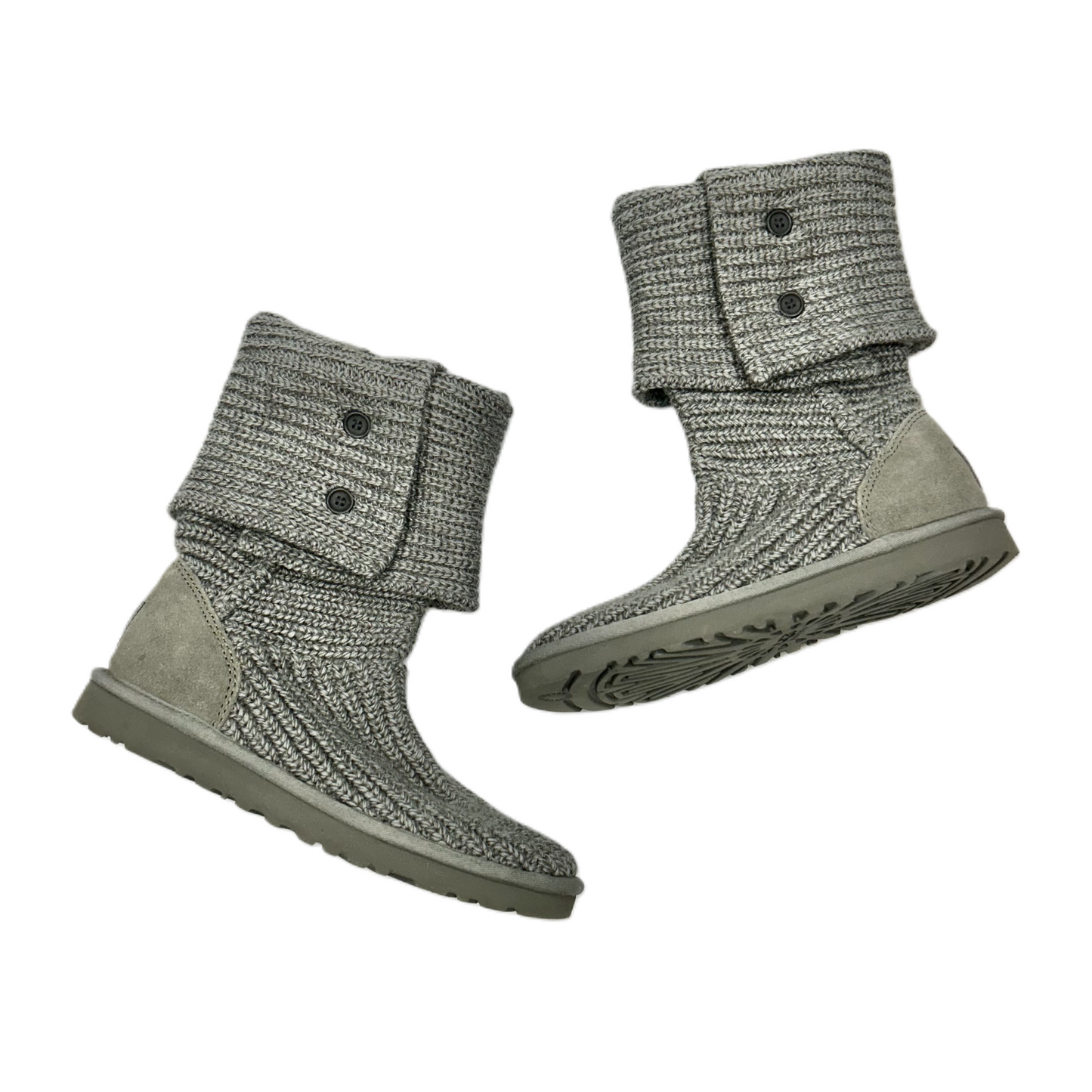 Boots Designer By Ugg In Grey, Size: 7