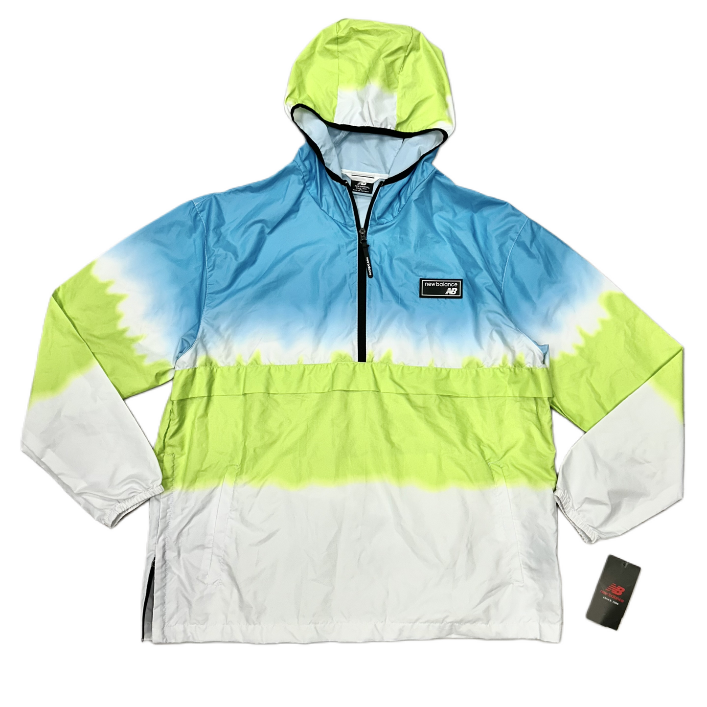 Athletic Jacket By New Balance In Blue & Green, Size: Xl