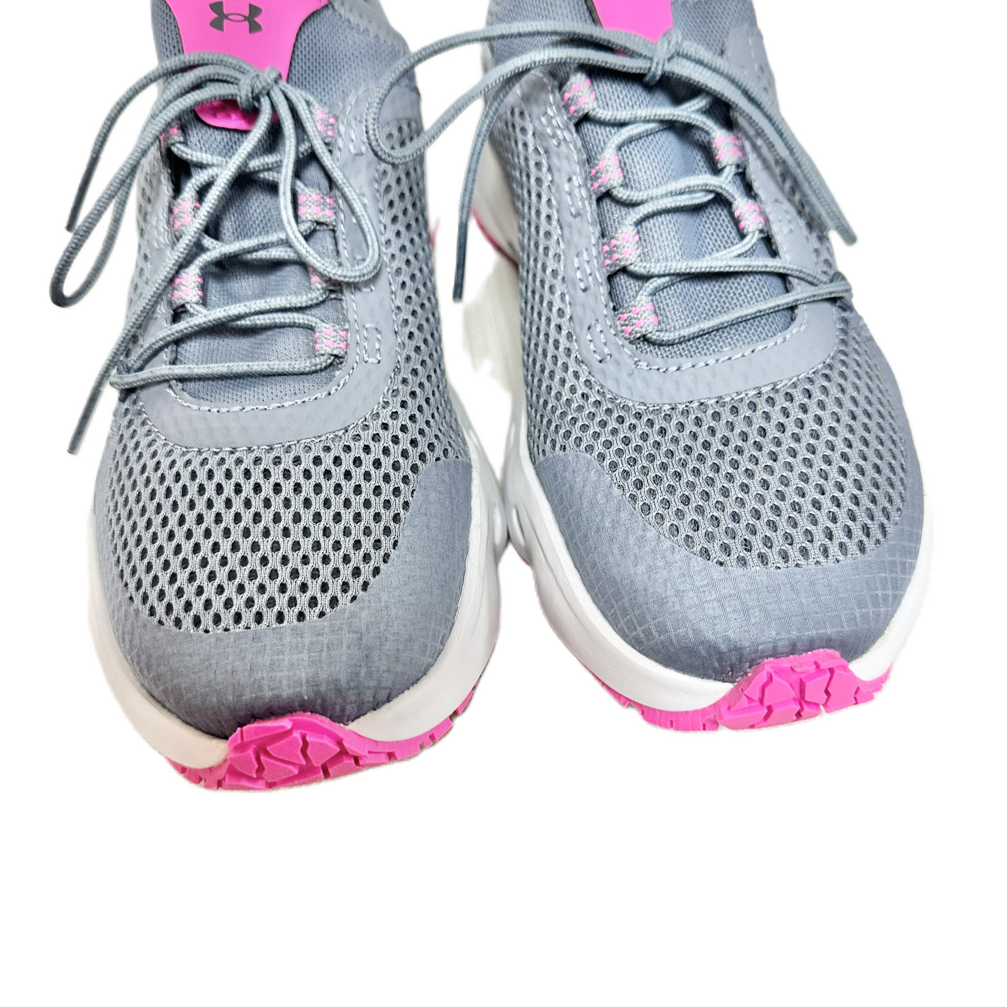 Shoes Athletic By Under Armour In Grey & Pink, Size: 8