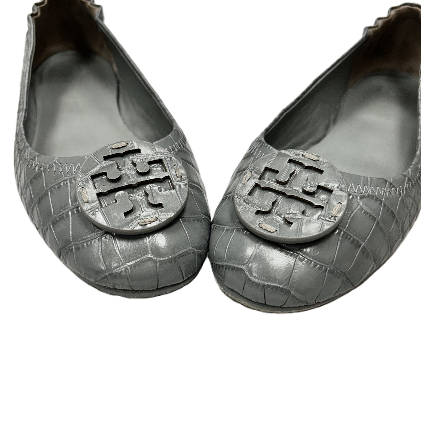 Shoes Designer By Tory Burch In Grey, Size: 8.5