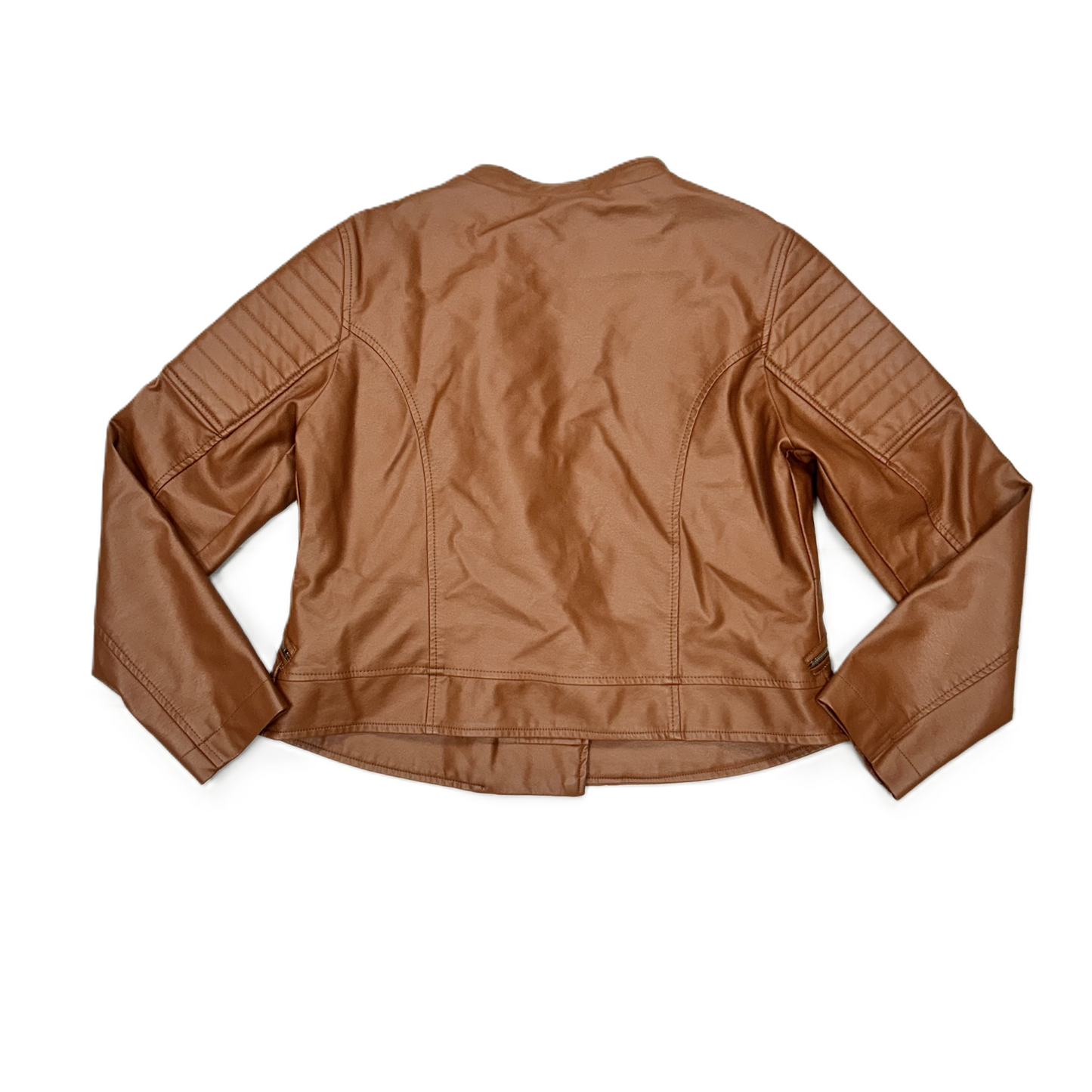 Jacket Moto By Urban Republic In Tan, Size: Xl