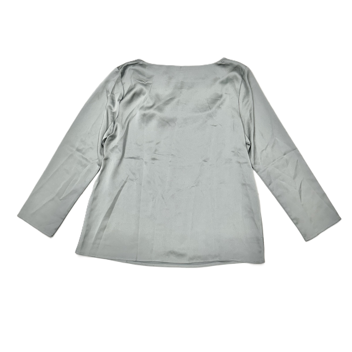 Top Long Sleeve By Ann Taylor In Silver, Size: M