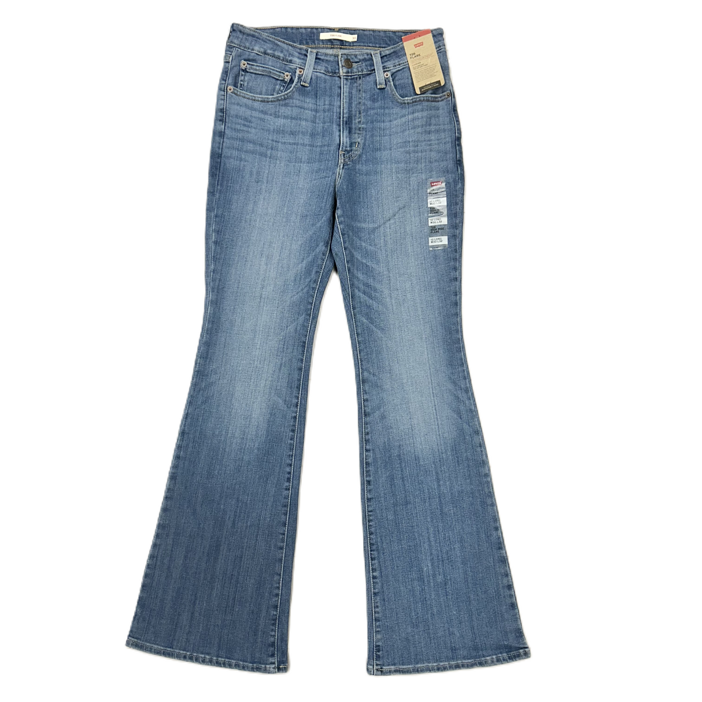 Jeans Flared By Levis In Blue Denim, Size: 10