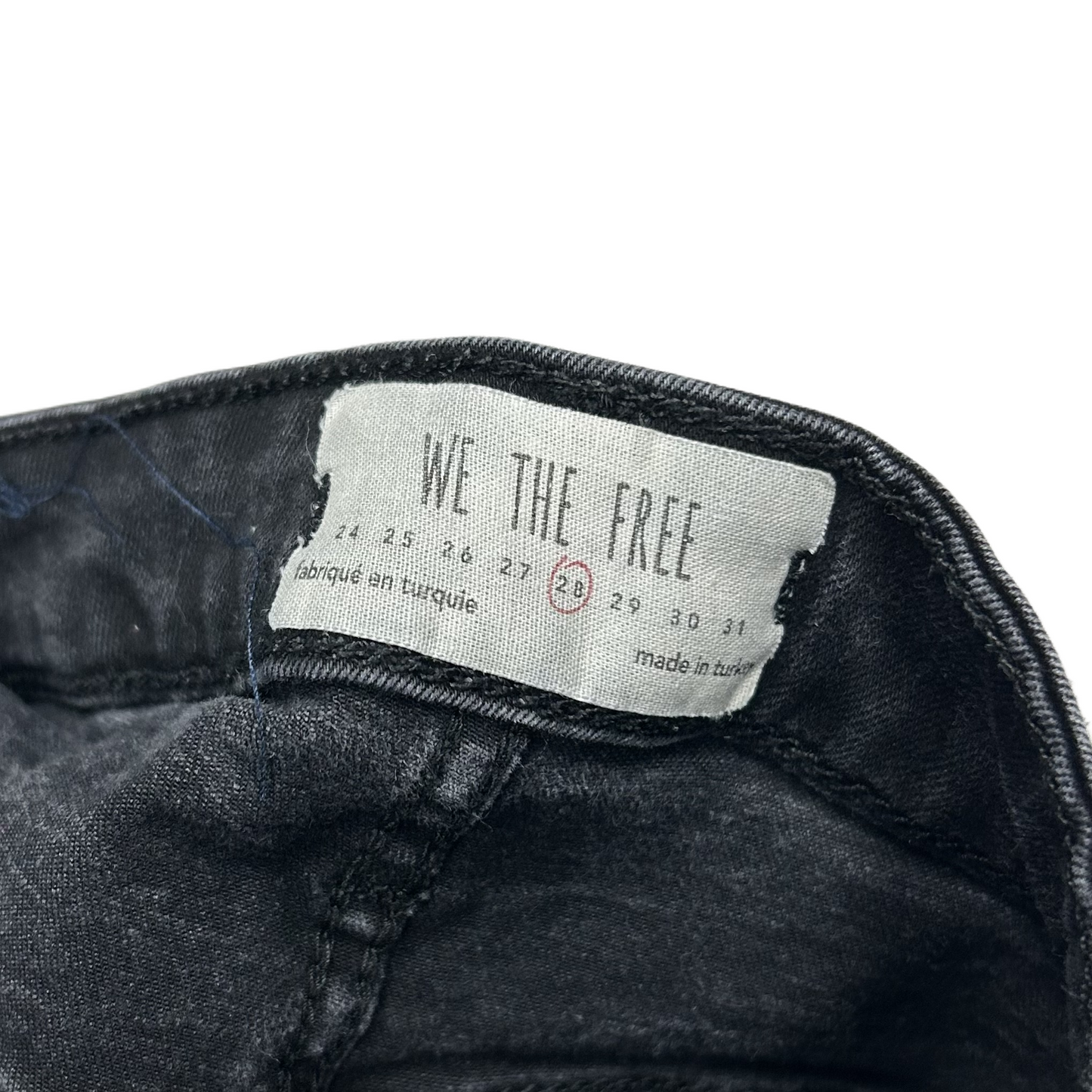 Jeans Skinny By We The Free In Black Denim, Size: 6