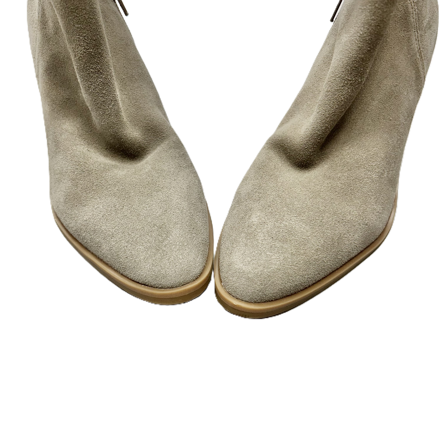 Boots Ankle Heels By Lucky Brand In Taupe, Size: 7.5