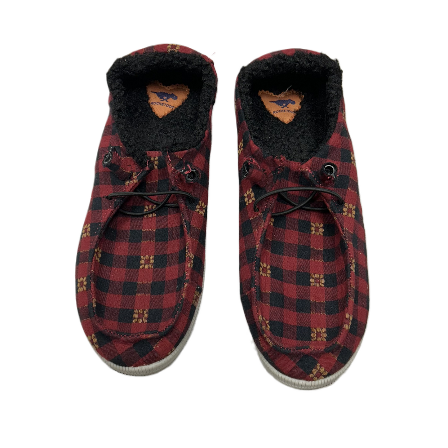 Shoes Flats By Rocket Dogs In Plaid Pattern, Size: 9.5