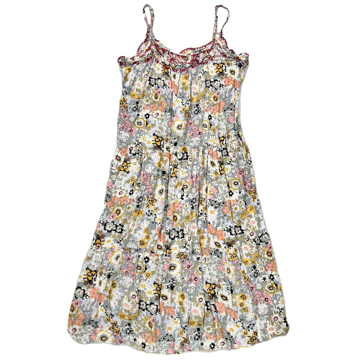 Dress Casual Midi By Natural Life In Floral Print, Size: L/Xl