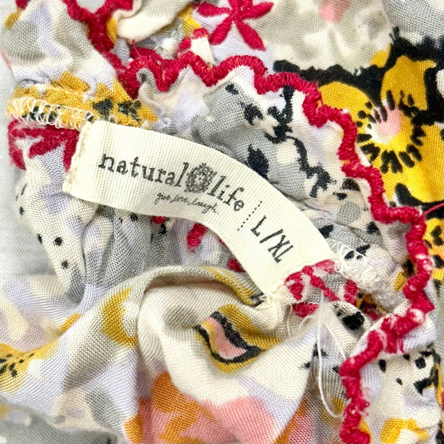 Dress Casual Midi By Natural Life In Floral Print, Size: L/Xl